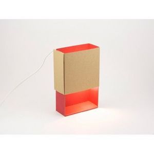 ADONDE - ¿adónde? - lampe matchbox design écologique rouge - Lampe À Poser