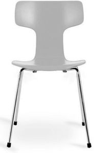 Arne Jacobsen - chaise 3103 arne jacobsen grise lot de 4 - Chaise