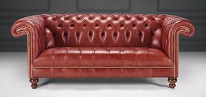 Saxon Leather Upholstery -  - Canapé Chesterfield
