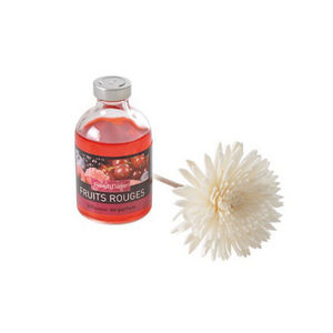 WHITE LABEL - diffuseur fleur en bois parfum fruits - Parfum D'intérieur