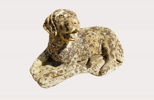 GARDEN ART PLUS - stone labrador - Sculpture Animalière