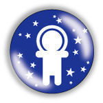 PICKTOGRAM - space boy - Badge