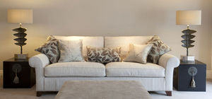 Marlborough Interiors - sitting room with a kingcome sofa covered in gp&j - Salon
