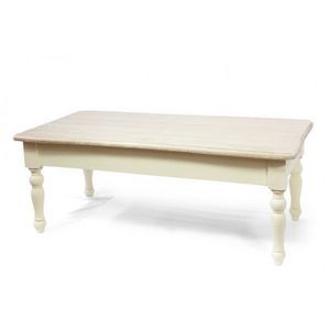 WHITE LABEL - table basse rectangulaire emma - Table Basse Rectangulaire