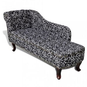 WHITE LABEL - fauteuil canapé méridienne vintage - Méridienne