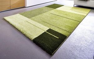 WHITE LABEL - samoa design tapis patchwork vert - 160x230 cm - Tapis Contemporain