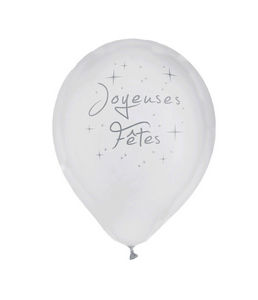 MA PLUS BELLE DECO - joyeuses fêtes lot de 8 - Ballon Gonflable