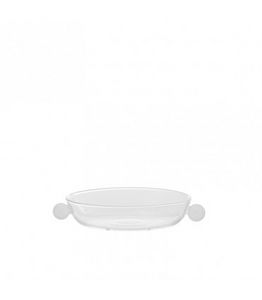 Inspiration - Assiette jetable blanc avec bord en dentelle blanc 19cm (10  pieces)