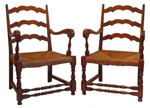 Antiquités SANT VICENS - fauteuils provençaux - Fauteuil À Crosse