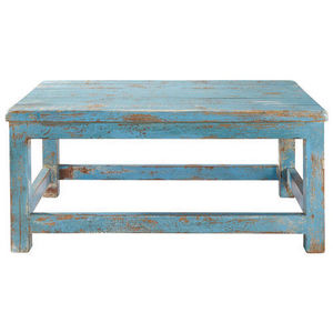 MAISONS DU MONDE - table basse bleue avignon - Table Basse Rectangulaire