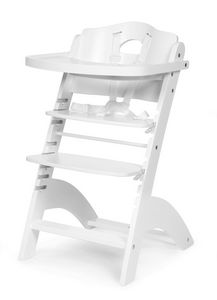 WHITE LABEL - chaise haute évolutive pour bébé coloris blanc - Chaise Haute Enfant