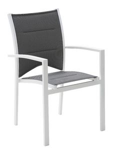 WILSA GARDEN - fauteuil de jardin modulo blanc/gris perle - Fauteuil De Jardin