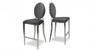 mobilier moss - palmyr gris-- - Chaise Haute De Bar