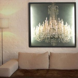 Duffy London - glo-canvas grand chandelier - Tableau Lumineux