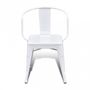 Chaise-WHITE LABEL-8 chaises de salle à manger acier factory
