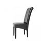 Chaise-WHITE LABEL-6 chaises de salle à manger noir