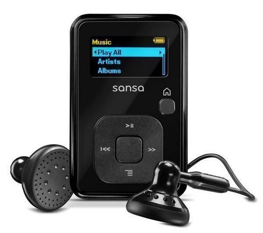 SANDISK - MP3-SANDISK-Lecteur MP3 Radio FM Sansa Clip+ 8 Go - noir
