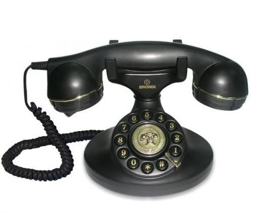 BRONDI - Téléphone-BRONDI-Tlphone filaire Vintage 10 - noir