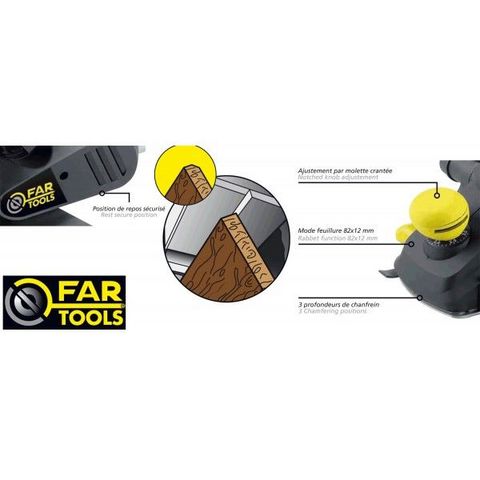 FARTOOLS - Rabot-FARTOOLS-Rabot électrique 850 Watts gamme pro Fartools