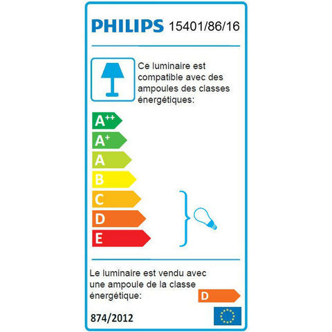 Philips - Applique d'extérieur-Philips-HEDGE - Applique Extérieur Descendante Rouille H36