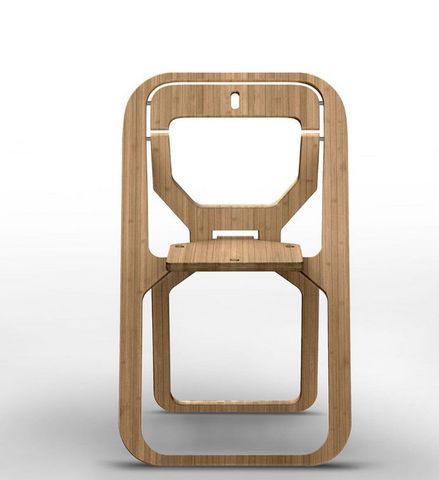 INFINE DESIGN OBJET - Chaise pliante-INFINE DESIGN OBJET--Natural Bamboo
