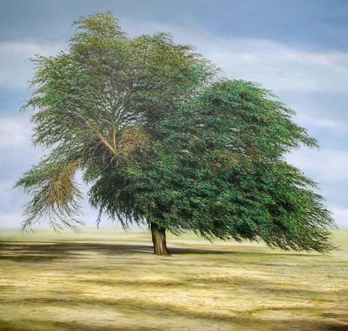 MANUEL CANCEL - Tableau contemporain-MANUEL CANCEL-Qatar's Tree