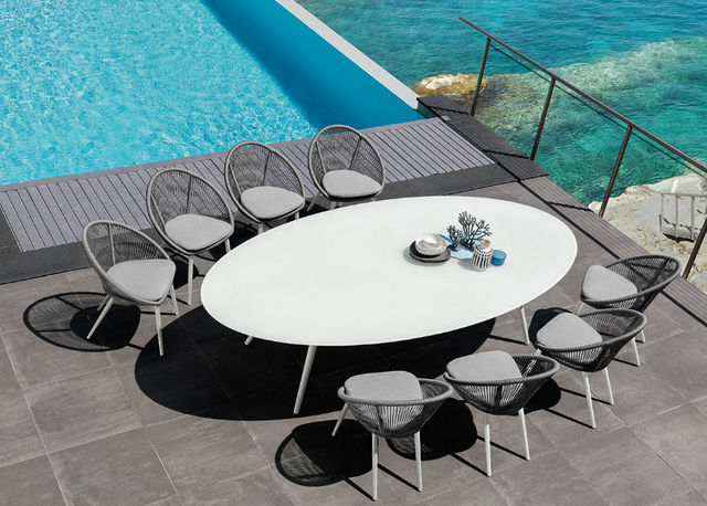 ITALY DREAM DESIGN - Table de jardin ovale-ITALY DREAM DESIGN-Rope