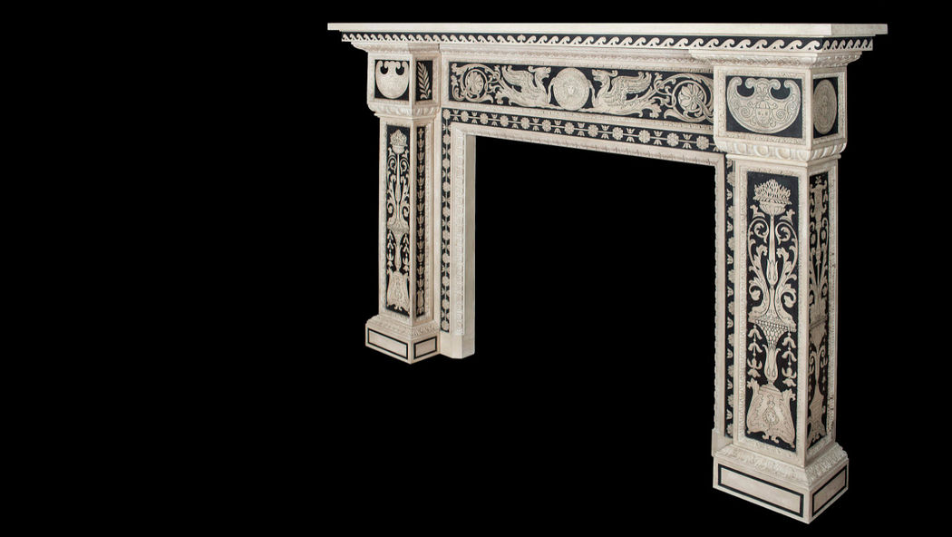 MOSCHE BIANCHE Fireplace mantel Fireplaces Fireplace  | 