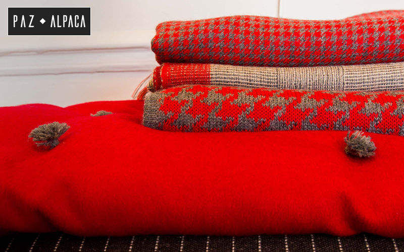 PAZ ALPACA Tartan rug Bedspreads and bed-blankets Household Linen  | 