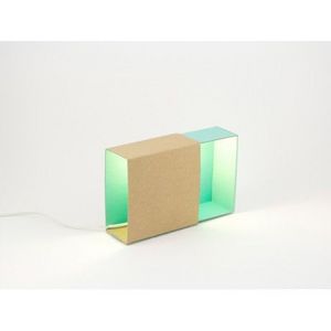 ADONDE - ¿adónde? - lampe matchbox design écologique turquo - Table Lamp