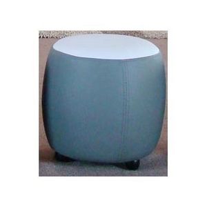 International Design - pouf bicolore rond - couleur - gris - Floor Cushion