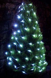FEERIE SOLAIRE - guirlande solaire en filet 96 leds blanches 150x90 - Lighting Garland