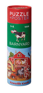 BERTOY - 100 pc puzzle & poster barnyard - Child Puzzle