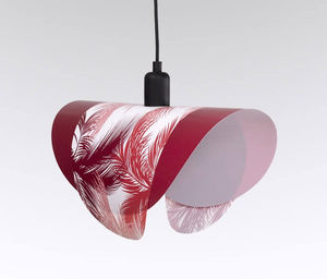 SIXFOISQUATRE - jungl rose-rouge - Hanging Lamp