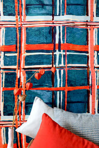 LALIE DESIGN - madras corail - Fabric By The Metre