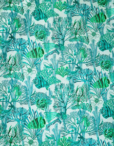 JAMES MALONE FABRICS - fanta-sea 02 alga - Upholstery Fabric