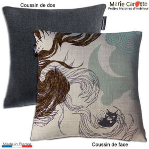 MARIE CAROTTE - douce torpeur b - Square Cushion