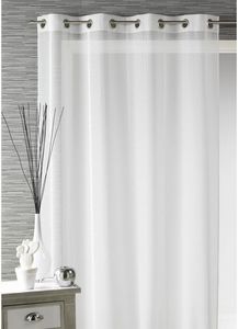 HOMEMAISON.COM - voilage fantaisie tissé fines rayures verticales - Net Curtain