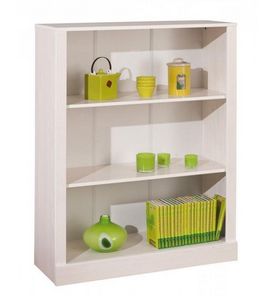 WHITE LABEL - etagere bibliotheque provence blanche 2 tablettes  - Shelf
