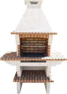 DECO GRANIT - barbecue en pierre reconstituée et brique - Charcoal Barbecue