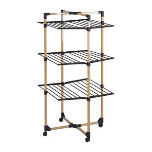 Freestanding clothes drying rack