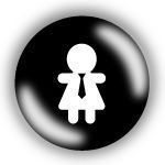 PICKTOGRAM - working girl - Badge Button