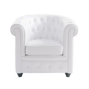 MAISONS DU MONDE - fauteuil blanc chesterfield - Chesterfield Armchair