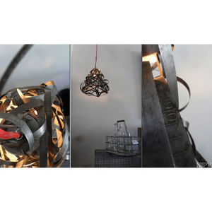 NINA IMAGINE... - lampe suspension design récupération transition - Table Lamp