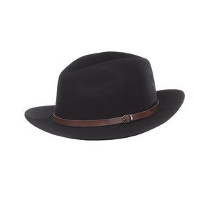 WHITE LABEL - chapeau borsalino mixte feutre de laine galon simi - Panama Hat