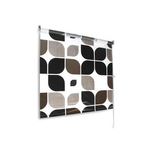 WHITE LABEL - rideau store de douche verticale 105 cm - Shower Curtain