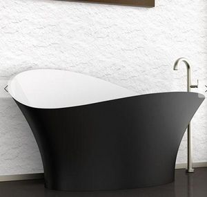 GLAss DESIGN - -flower style - Freestanding Bathtub