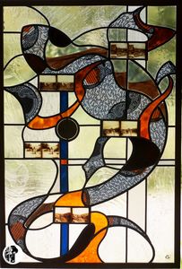 Vitraux Honfleur - margouillat - Stained Glass
