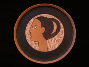 SYLVIA POWELL DECORATIVE ARTS - artemis (diane) - Decorative Platter