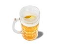 Beer mug-WHITE LABEL-La chope bière réfrigérante XXL 650 ml doré shoote